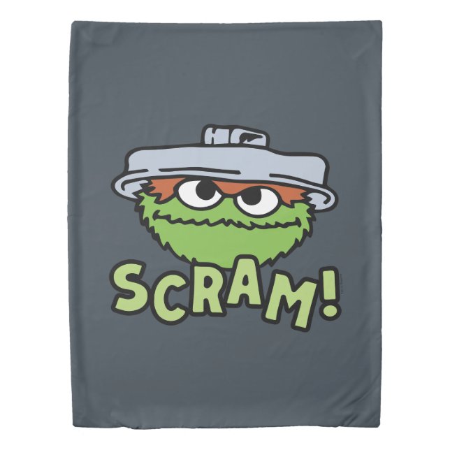 Sesame Street | Oscar the Grouch Scram! Duvet Cover (Front)