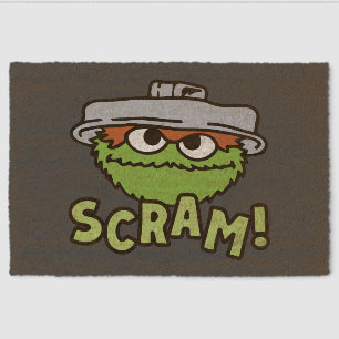 Sesame Street Oscar the Grouch "Scram" Fiber Doormat