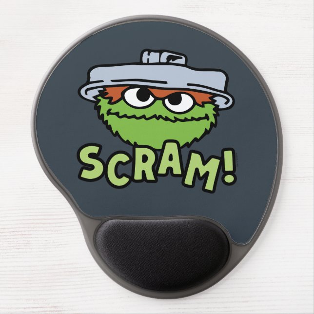 Sesame Street | Oscar the Grouch Scram! Gel Mouse Pad (Front)