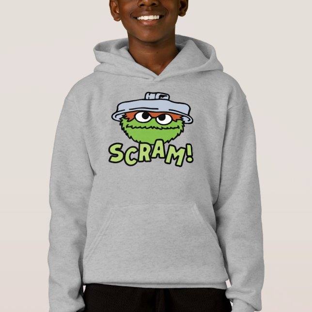 Sesame Street | Oscar the Grouch Scram! Hoodie (Front)