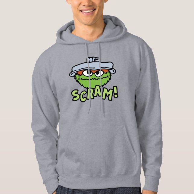 Sesame Street | Oscar the Grouch Scram! Hoodie (Front)