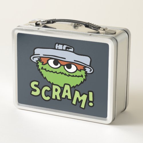 Sesame Street  Oscar the Grouch Scram Metal Lunch Box