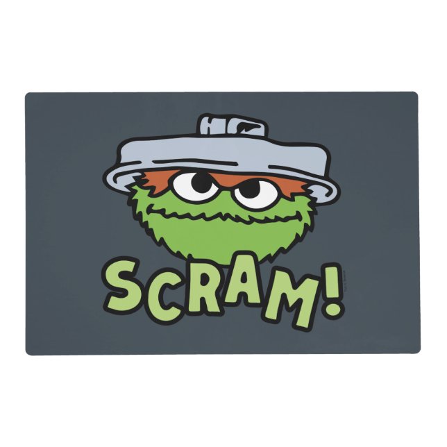 Sesame Street | Oscar the Grouch Scram! Placemat (Front)