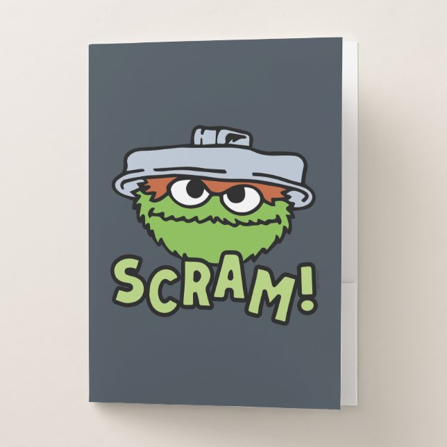 Sesame Street | Oscar the Grouch Scram! Pocket Folder (Front)