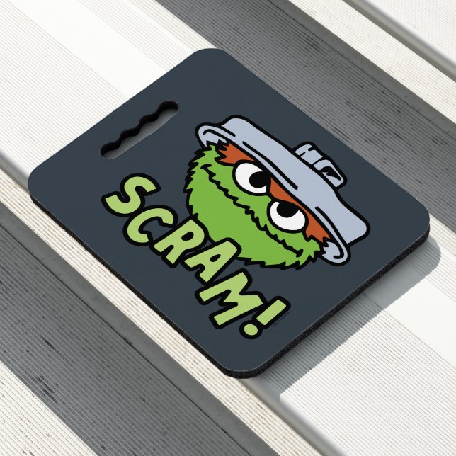 Sesame Street | Oscar the Grouch Scram! Seat Cushion (In Situ)