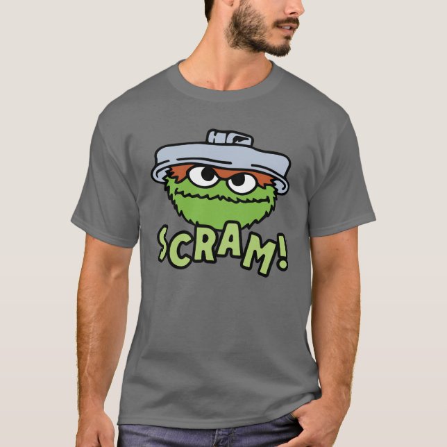 Sesame Street | Oscar the Grouch Scram! T-Shirt (Front)