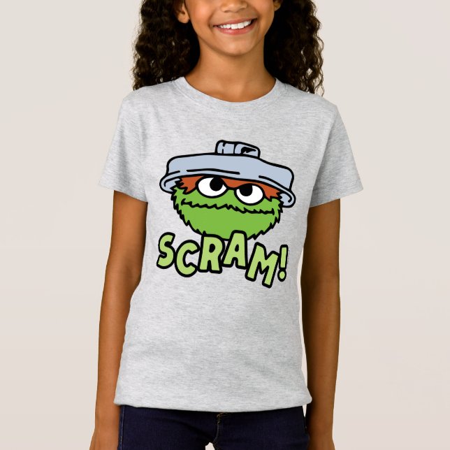 Sesame Street | Oscar the Grouch Scram! T-Shirt (Front)