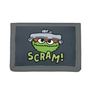 Sesame Street Oscar the Grouch Scram! Tri-fold Wallet