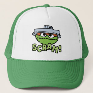 Sesame Street   Oscar the Grouch Scram! Trucker Hat