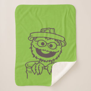 Sesame Street Oscar the Grouch Sherpa Blanket