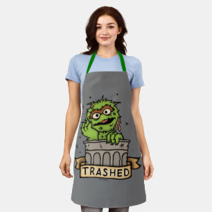Sesame Street Oscar the Grouch Trashed Apron