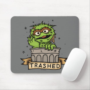 Sesame Street Oscar the Grouch Trashed Mouse Pad