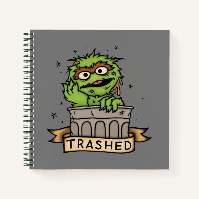 Sesame Street | Oscar the Grouch Trashed Notebook (Front)