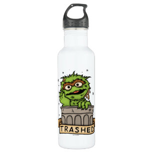 Sesame Street Oscar the Grouch Trashed Stainless Steel Water Bottle