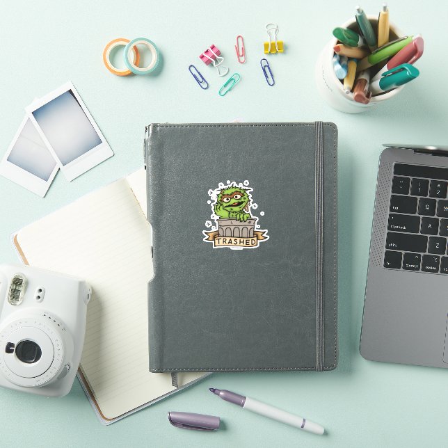 Sesame Street | Oscar the Grouch Trashed Sticker (iPad Cover)