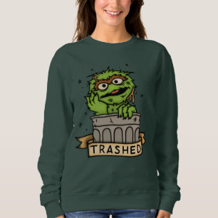 Sesame Street Oscar the Grouch Trashed Sweatshirt