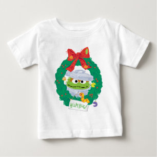 Sesame Street   Oscar the Grouch Wreath Baby T-Shirt