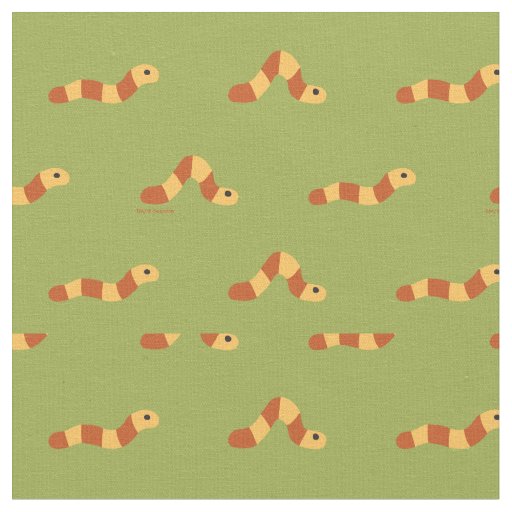 Sesame Street | Oscar's Worm Slimey Pattern Fabric