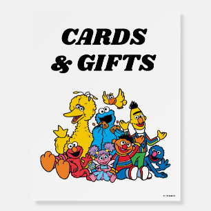 Sesame Street Pals 1st Birthday Cards & Gifts Sign