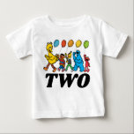 Sesame Street Pals | 2nd Birthday Balloons Baby T-Shirt<br><div class="desc">This adorable baby t-shirt features beloved Sesame Street characters, including Elmo, Cookie Monster, Big Bird, and Oscar the Grouch, surrounded by colorful balloons and the phrase "2nd Birthday." Perfect for celebrating a special milestone, this cheerful design is ideal for a Sesame Street-themed birthday party. Customizable for a personal touch, it’s...</div>