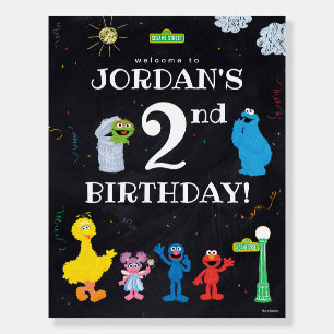 Sesame Street Pals   2nd Birthday Welcome Foam Board