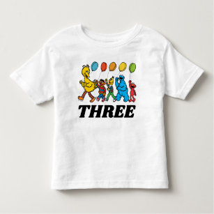 Sesame Street Pals   3rd Birthday Balloons Toddler T-shirt