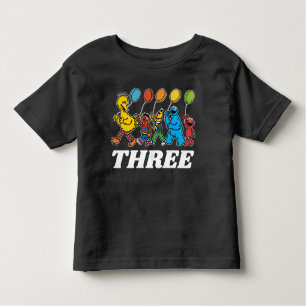 Sesame Street Pals 3rd Birthday Balloons Toddler Toddler T-shirt