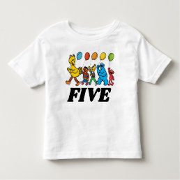 Sesame Street Pals | 5th Birthday Balloons Toddler T-shirt