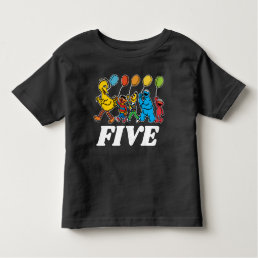 Sesame Street Pals | 5th Birthday Balloons Toddler Toddler T-shirt