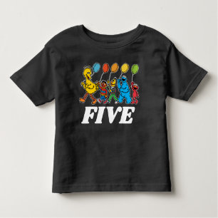 Sesame Street Pals 5th Birthday Balloons Toddler Toddler T-shirt
