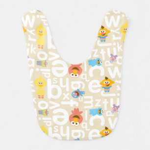 Sesame Street Pals Alphabet Pattern Baby Bib