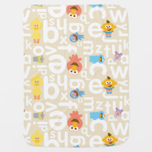 Sesame Street Pals Alphabet Pattern Baby Blanket