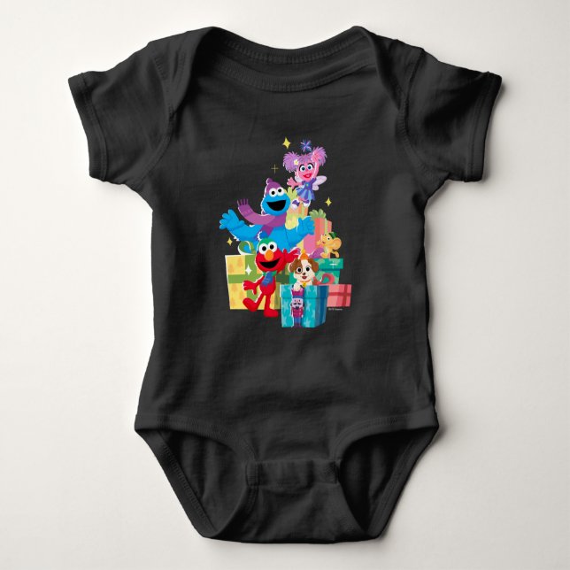 Sesame Street Pals and Presents Baby Bodysuit (Front)