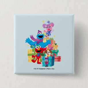 Sesame Street Pals and Presents Button