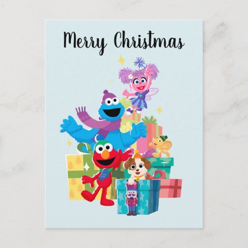 Sesame Street Pals and Presents Postcard