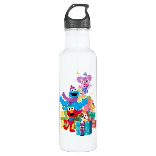 Sesame Street Pals and Presents Stainless Steel Water Bottle