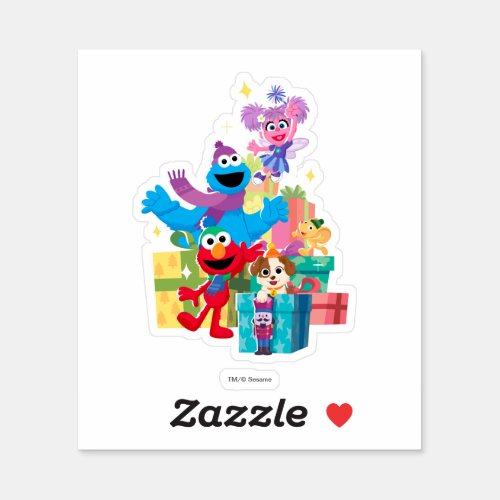 Sesame Street Pals and Presents Sticker