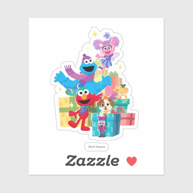 Sesame Street Pals and Presents Sticker (Sheet)