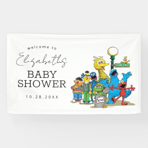 Sesame Street Pals Baby Shower Welcome Banner