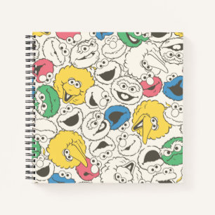 Sesame Street Pals Big Head Core Pattern Notebook