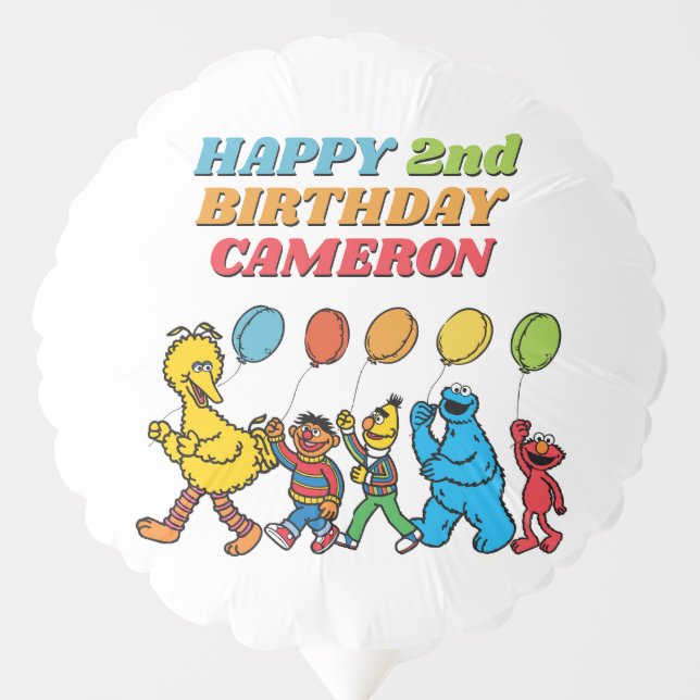 Sesame Street Pals Birthday Balloon (Front)
