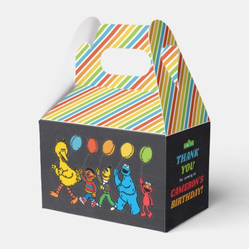 Sesame Street Pals  Birthday Balloons Favor Box