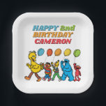 Sesame Street Pals | Birthday Balloons Paper Plates<br><div class="desc">These vibrant paper plates feature Elmo,  Big Bird,  and Cookie Monster from Sesame Street surrounded by colorful balloons and festive decorations. Perfect for serving snacks and treats at Sesame Street-themed birthday parties,  these playful plates add a cheerful touch to your celebration while making cleanup easy and stress-free.</div>