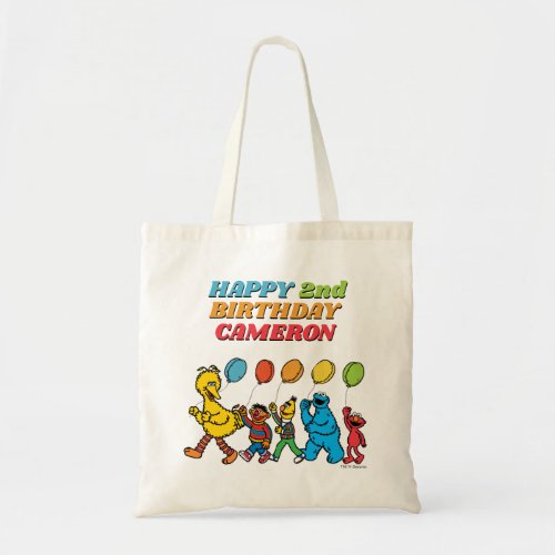 Sesame Street Pals  Birthday Balloons Tote Bag