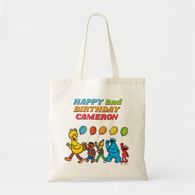 Sesame Street Pals | Birthday Balloons Tote Bag (Front)