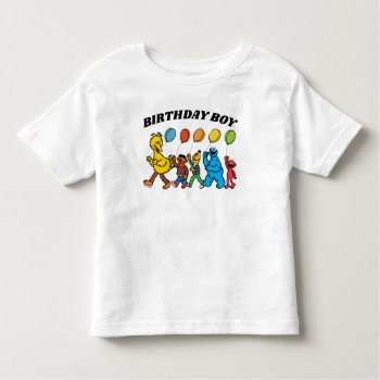 Sesame Street Pals | Birthday Boy Birthday Toddler T-shirt by SesameStreet at Zazzle