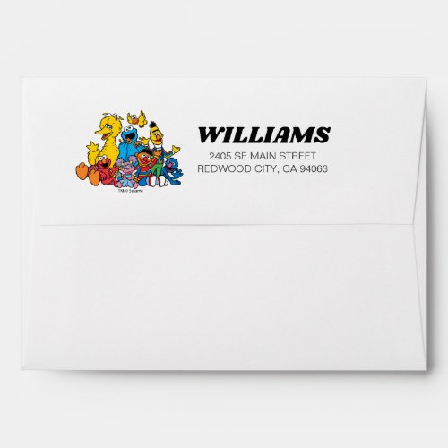 Sesame Street Pals Birthday  Envelope