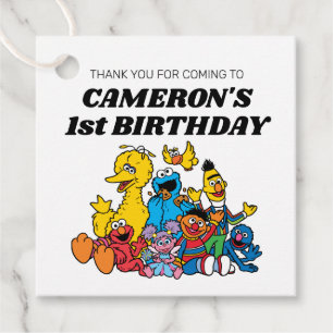 Sesame Street Pals Birthday Favor Tags