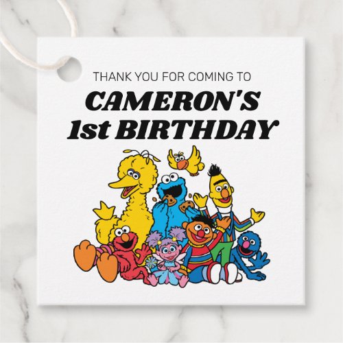 Sesame Street Pals Birthday Favor Tags