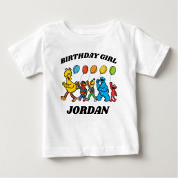 Sesame Street Pals | Birthday Girl Birthday Baby T-Shirt